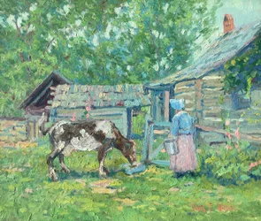 Melk- und Fütterungszeit